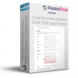 Module Prestashop vérification des codes postaux DOM TOM et pays France