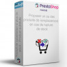 Prestashop module replacement product if out of stock