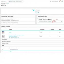 Assign a visitor cart to a customer