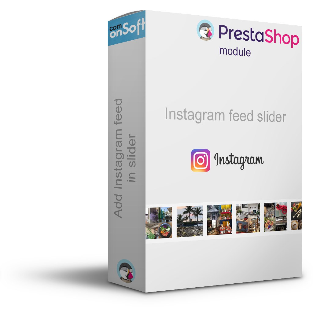 Modulo di blocco fotografico Instagram Prestashop gratuito